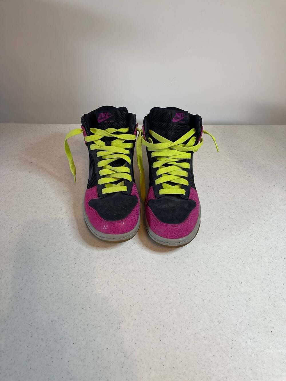 NEW Nike Womens Dunk High Supreme Spark Rave Pink Black 333885-002 size 8